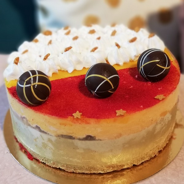 vegan Pistache en mango ijstaart