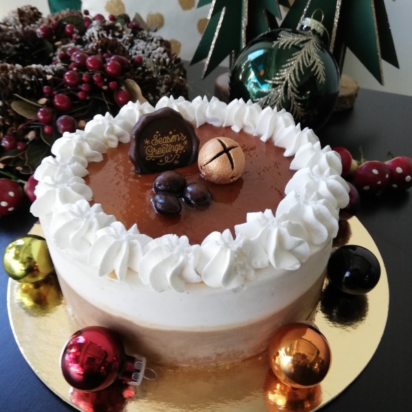 Gateau à la crème glacée végane café - vanille